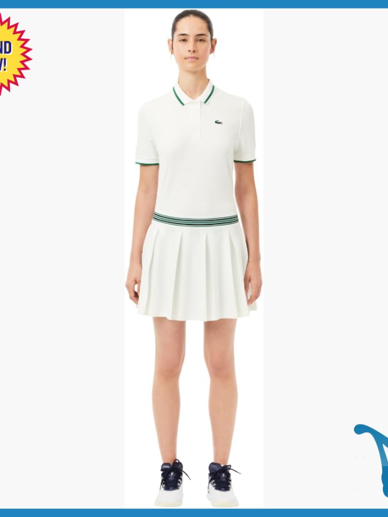 Sport Tennis Skirt With Liner, Moisture-Wicking, Recycled Polyester, 14" Length